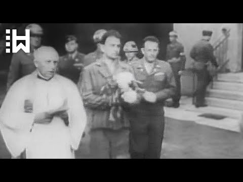 Deserved execution of Simon Kiern - Nazi guard - Dachau concentration camp guard - WW2