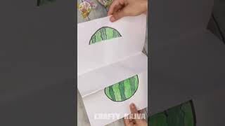 ペーパークラフトのスイカのアイデア