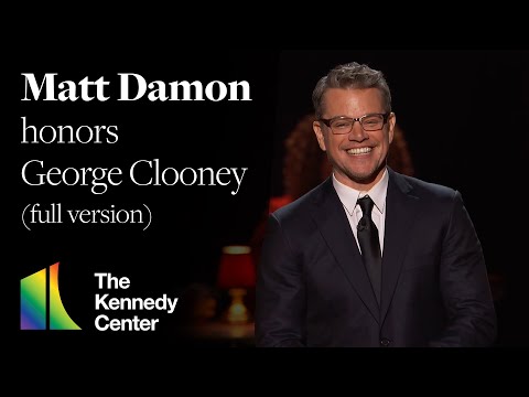 Matt Damon honors George Clooney