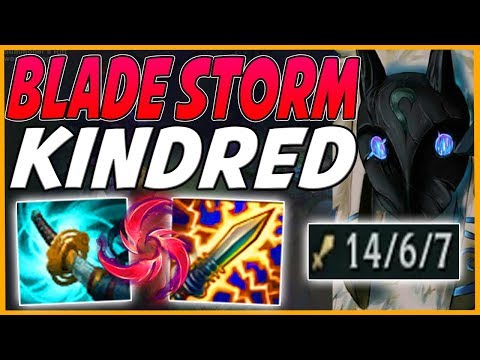 BLADE STORM KINDRED INSTANT STACKS YOUR E! HOB KINDRED IS A SOLO QUEUE MONSTER!- League Of Legends