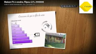 preview picture of video 'Maison F5 à vendre, Flipou (27), 294000€'