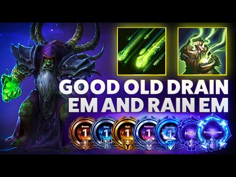 Guldan Rain of Destruction - GOOD OLD DRAIN EM AND RAIN EM! - Bronze 2 Grandmaster S1 2022