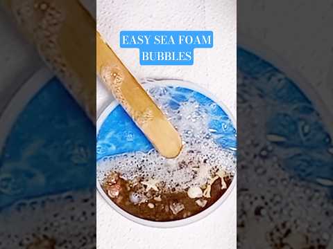 SEA FOAM BUBBLES made easy, UV Resin #resin #epoxyresin #resinart