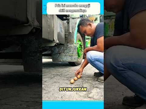 sopir truk ini mencoba menguji skill mengemudinya #shorts #trukoleng