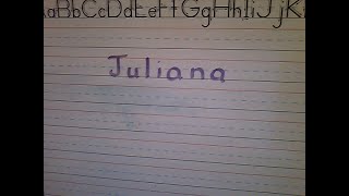Juliana Name Handwriting
