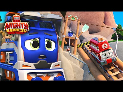 Milo's Zip Line Rescue! 🔧 Fast Tracks Short Episode 🔧 - Mighty Express Official