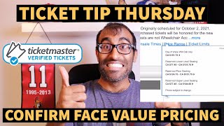 SECRET HACK TO FIND THE FACE VALUE OF TICKETS ON TICKETMASTER | TICKET TIP THURSDAY