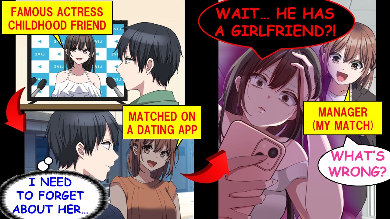 [Manga Dub] I Used a Dating App to Forget My Actress Childhood Friend… She LOST IT.[RomCom]