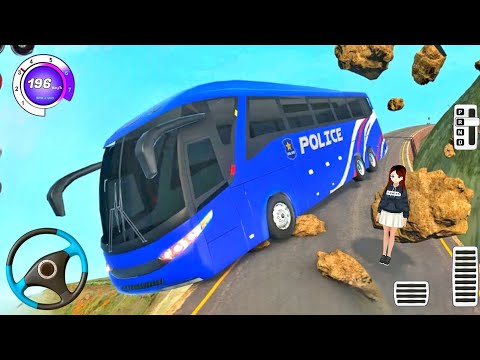 New Police Bus 2025 Games Rescue Driving Simulator Offroad Prisoner Bus Game! Android GamePlay