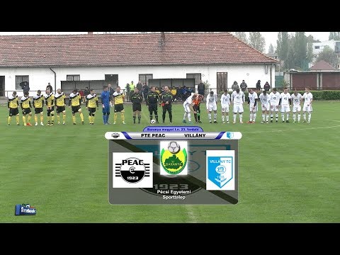 PTE PEAC PANNON ÁSVÁNY - VILLÁNY TC  3 - 1 (0 - 1)