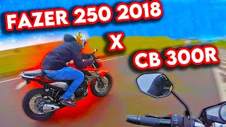 CB300 x FAZER 250 2018 - TOP SPEED NA RETA