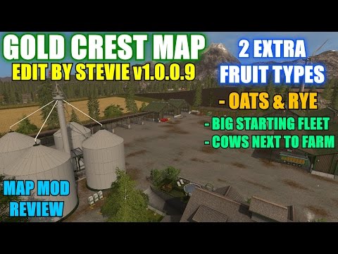 Farming Simulator 17 - Gold Crest Edit By Stevie v1.0.0.9 Map "Map Mod Review"
