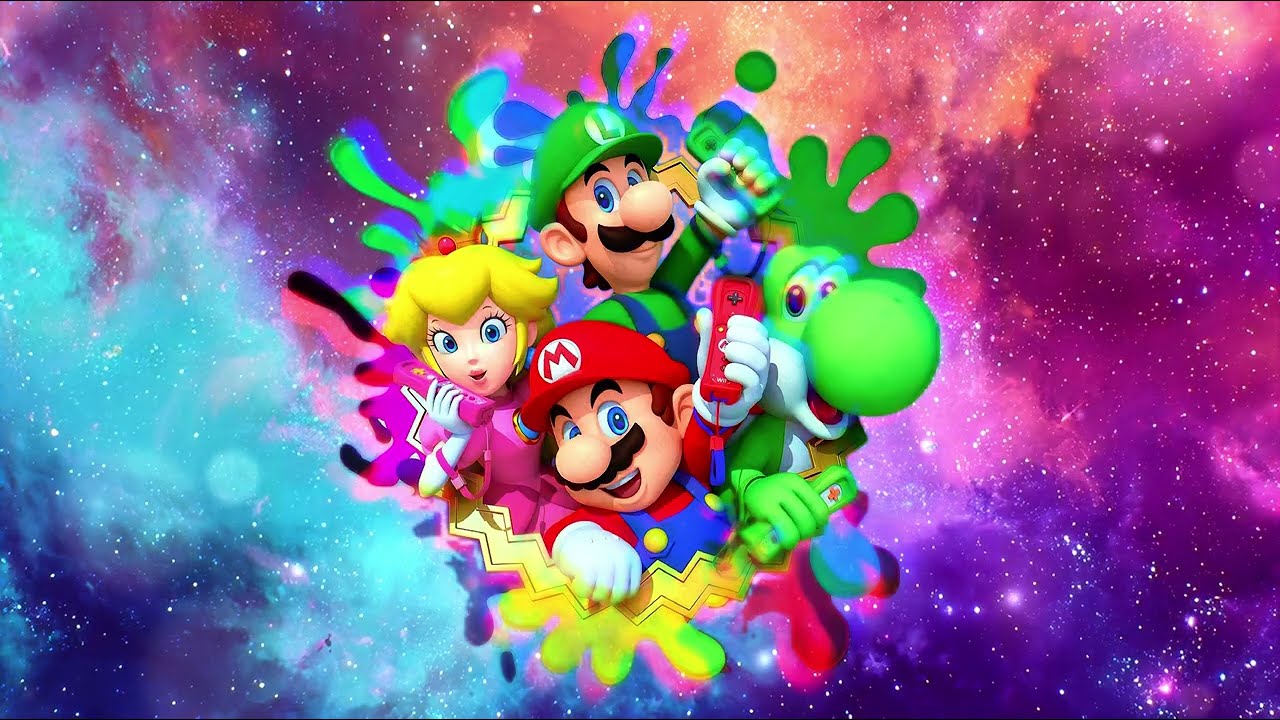 SUPER MARIO 4K LIVE WALLPAPER 🌈 1 HOUR Relaxing Nintendo Ambience | 4K UHD TV Screensaver