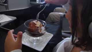 preview picture of video 'American Airlines Trip Report: Business Class Dusseldorf to Chicago - Dessert'