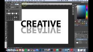 How to create a text reflection effect in Photoshop