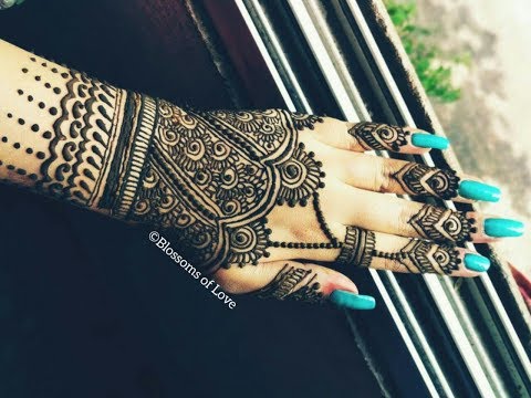 मेहंदी डिज़ाइन । Mehndi Design 2018 || Eid Special || Beautiful henna mehndi Design Video