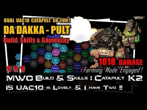 [BRxV] MWO Build & Skills : Dakka-Pult : Catapult K2 with dual uAC10s
