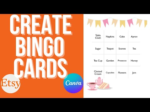 How to create bingo cards in Canva - YouTube