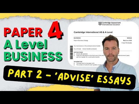 9609 A-Level Business Paper 4: Full Strategy Essay Breakdown + Model Answer