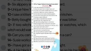 20 Fun Tongue Twisters to Improve Pronunciation