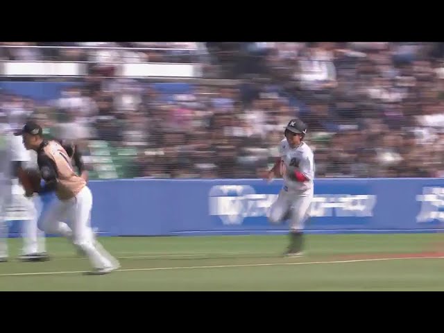 【4回裏】完璧な当たり!! マリーンズ・井上の勝ち越しタイムリー!! 2017/4/6 M-F