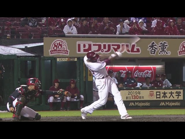 【5回表】イーグルス・ブラッシュ パ・リーグ通算5万号となるメモリアルアーチを放つ!! 2019/8/27 E-M