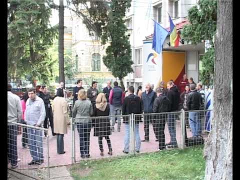 Protest la TVR Timisoara