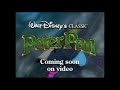 Peter Pan 1998 UK VHS Trailer