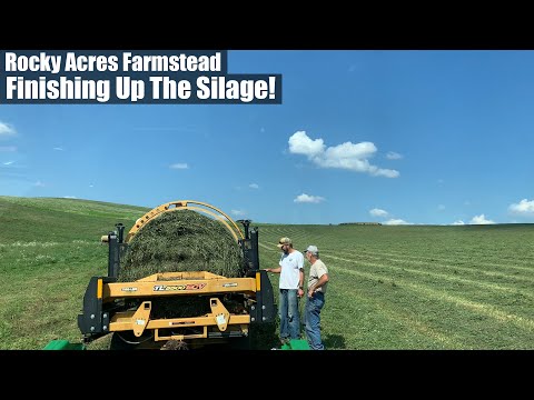 Second Cut Hay 2020!  Finishing up Silage Bales!