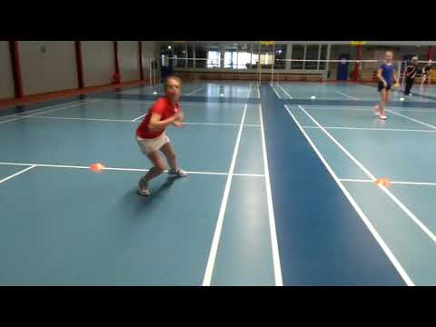 RTC Almere: reactiebal oefening voor badminton (met Noah Haase, Diede Odijk...)