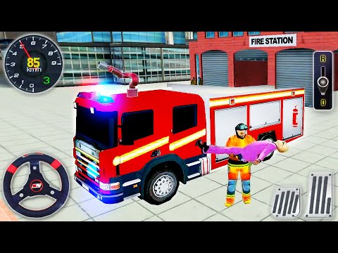 NY City FireFighter Simulator - Fire Truck Driver Rescues 3D - Android GamePlay #2
