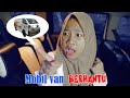 Dinda Naik Mobil Van Berhantu Balik Kampung