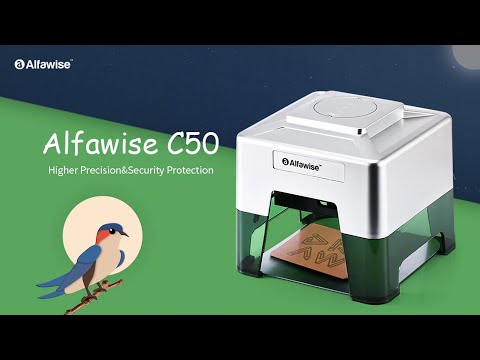 Alfawise C50 Mini Wireless Smart Laser Engraver Cutter | APP Operation Freely DIY Engraving Machine