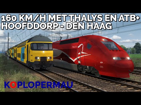 Train Simulator Classic 2024: 160 rijden onder ATB+ met de Thalys tussen Hoofddorp en Den Haag!
