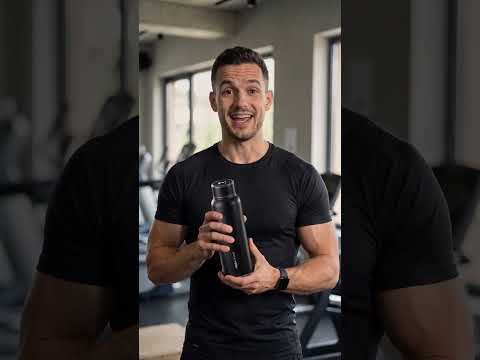Water bottle product ad