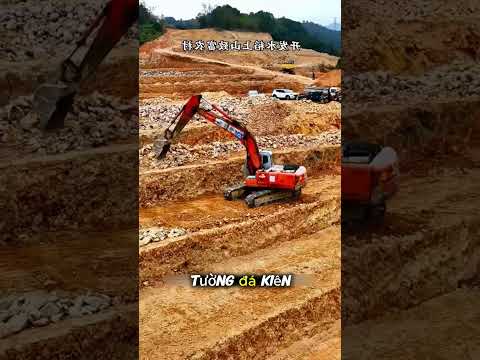 Nông dân trung quốc sẻ núi làm ruộng #short