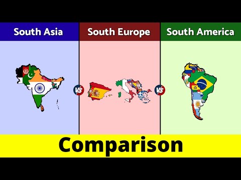 South Asia vs South Europe vs South America | South America vs South Europe | Comparison | Data Duck