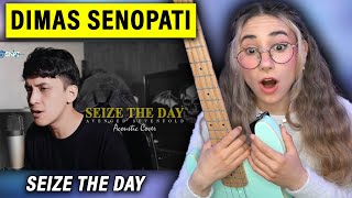 Download lagu DIMAS SENOPATI Avenged Sevenfold - Seize The Day (Acoustic Cover) | Singer Bassist Musician Reacts mp3