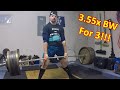 Sumo Deadlift 550lbs x 3 @ 155