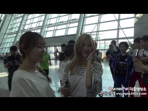 130808 크레용팝(Crayon Pop) 인천공항 직캠 by 욘바인첼