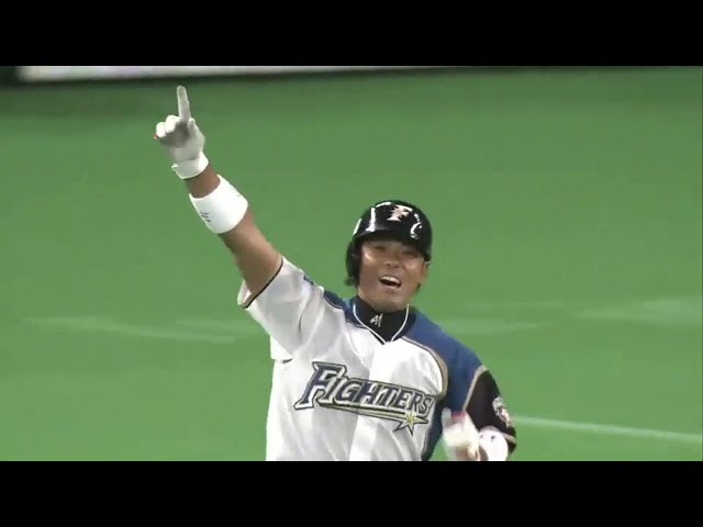 【5回裏】ファイターズ稲葉が劇的1号!! 逆転2ランを放ち札幌Dは歓喜の渦!! 2014/8/14 F-M