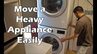 How to Move a Heavy Appliance Into a Confined Space