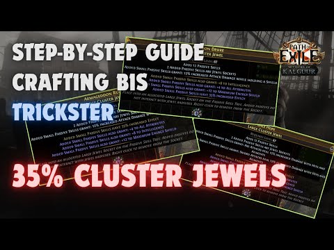 [POE 3.25] Crafting the BIS Trickster 35% Cluster Jewel for Int Stacking SS