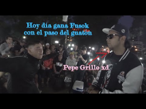 ''Hoy día gana Fusok con el paso del guatón'' de FUSOK vs PEPE GRILLO en DEM 2019 | Subtitulado
