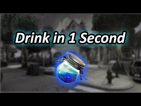 how to drink a shield potion in 1 second glitch fortnite battle royale - potions in fortnite