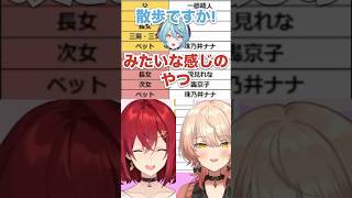 【#にじさんじ家系図2026】ペット枠がななたまで一致するアンジュとおニュイ #アンジュカトリーナ #ニュイソシエール #珠乃井ナナ #にじさんじ #切り抜き #shorts