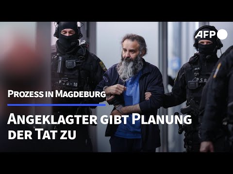 Prozess um Magdeburg-Anschlag: Angeklagter räumt Planung von Tat ein | AFP