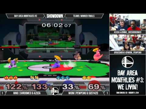 Bay Area Monthlies #3 - Team Winner Finals - MMG|Shroomed & Azusa vs MIOM|PewPewU and Susy420