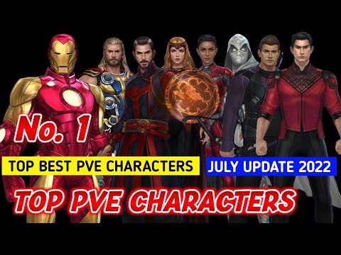 Top Best PVE Characters in Marvel Future Fight July Update 2022 MFF - MFF HINDI INDIA