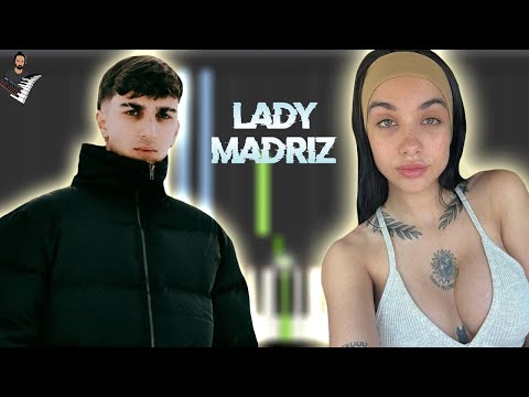 céro, Maria Becerra - lady madrizZz Remix | Instrumental Piano Tutorial / Partitura / Karaoke / MIDI